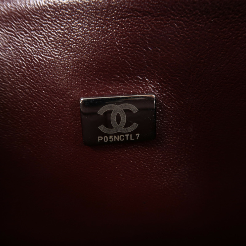 CHANEL 羊皮皮革Classic 23銀扣鏈帶肩背袋-6