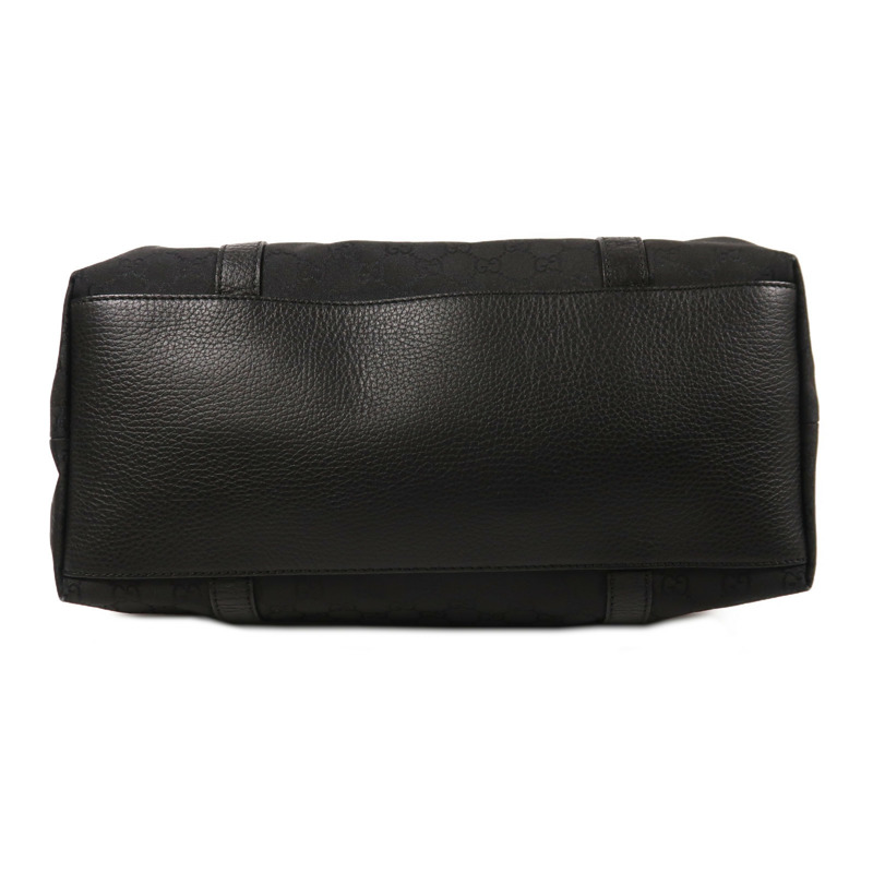 GUCCI 帆布2 Way Shoulder銀扣手挽肩背兩用袋-3