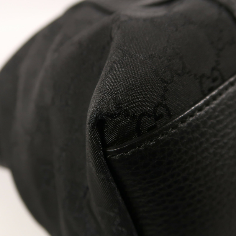 GUCCI 帆布2 Way Shoulder銀扣手挽肩背兩用袋-10