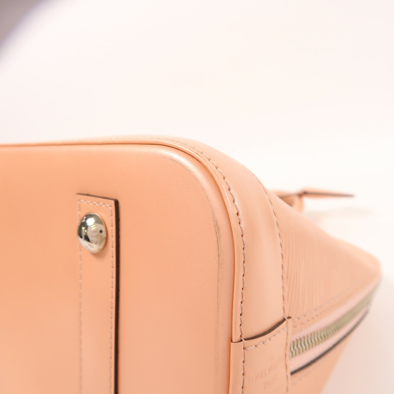 LOUIS VUITTON Epi Alma PM銀扣手挽袋-8