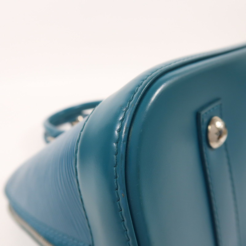 LOUIS VUITTON Epi Alma PM銀扣手挽袋-9