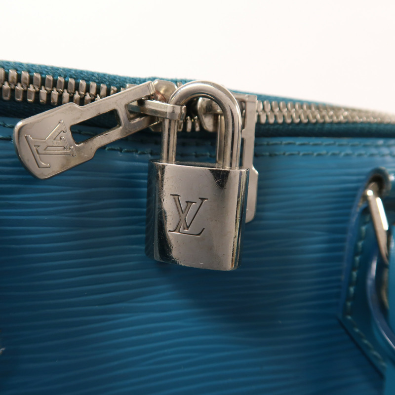 LOUIS VUITTON Epi Alma PM銀扣手挽袋-13