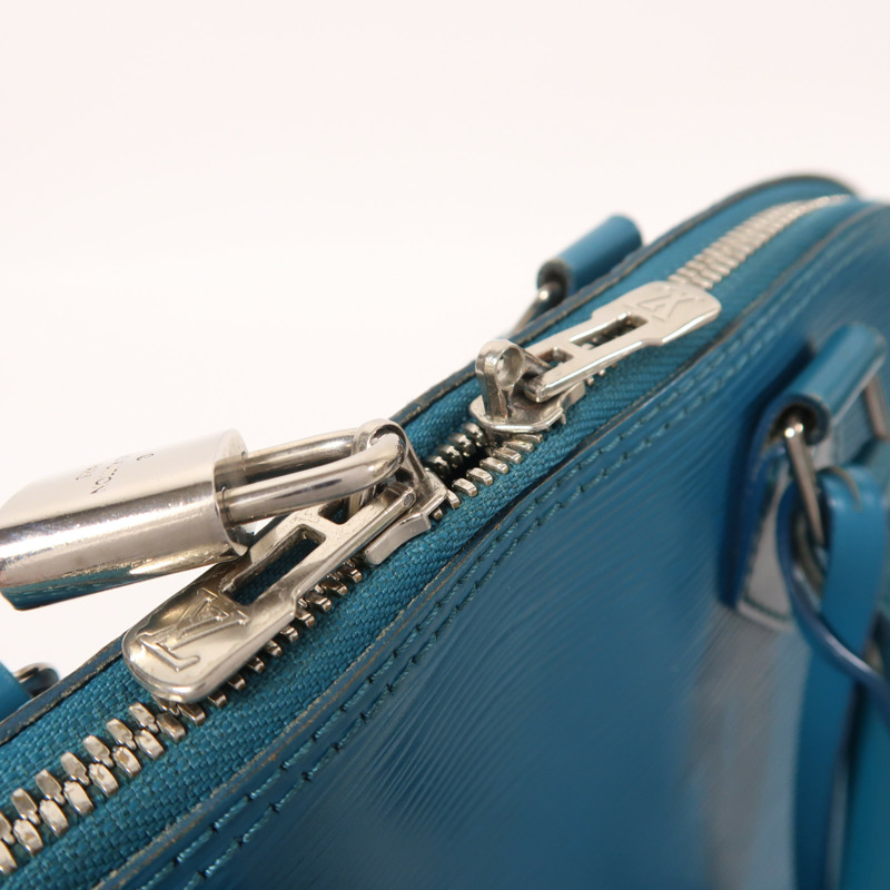 LOUIS VUITTON Epi Alma PM銀扣手挽袋-14