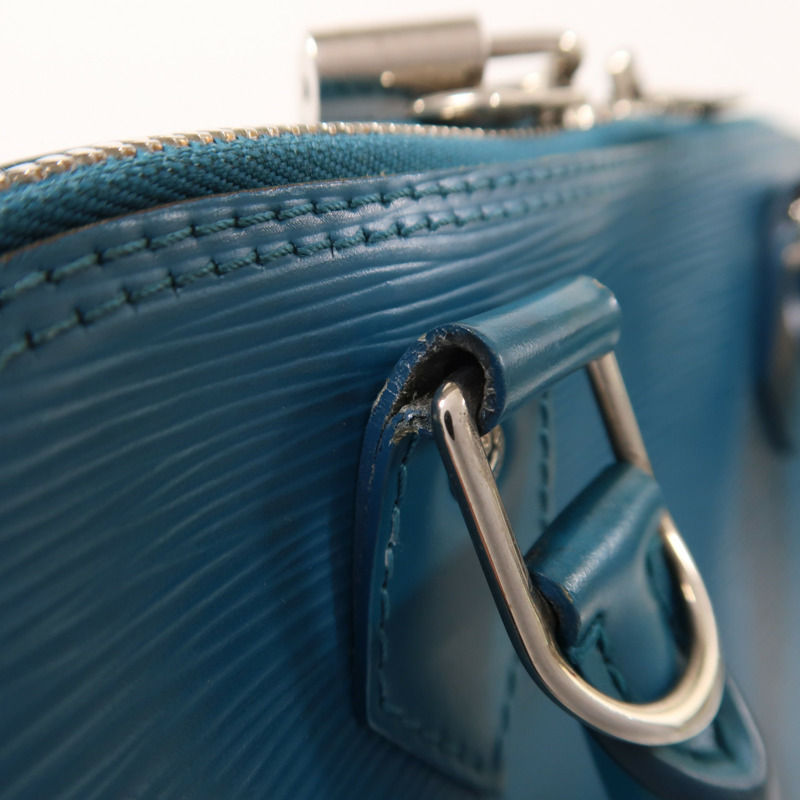 LOUIS VUITTON Epi Alma PM銀扣手挽袋-15