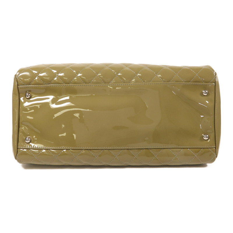 CHANEL 漆皮皮革Chain Shoulder銀扣鏈帶肩背袋-3