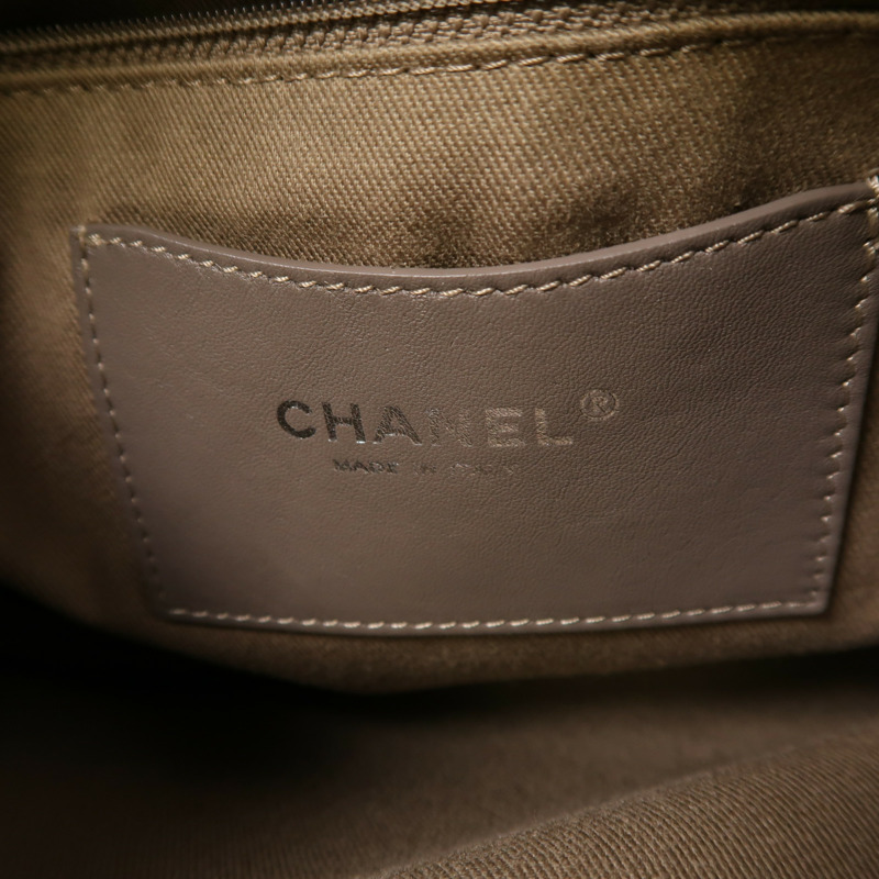 CHANEL 漆皮皮革Chain Shoulder銀扣鏈帶肩背袋-7