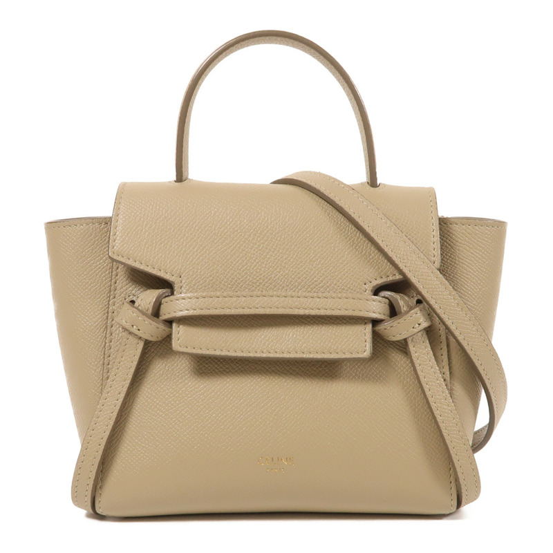CELINE 牛皮皮革Pico Belt Bag金扣手挽肩背兩用袋-0