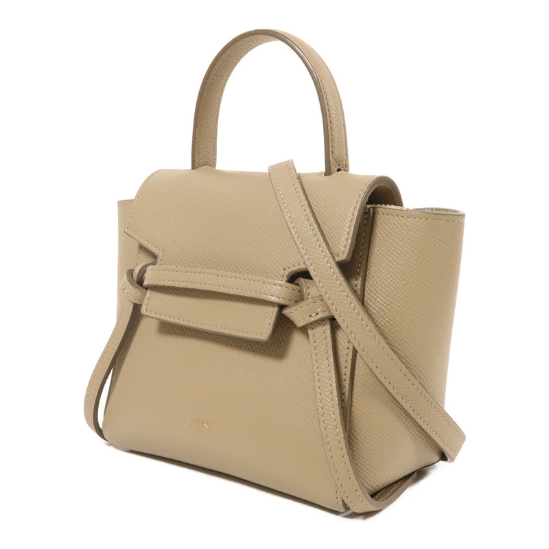 CELINE 牛皮皮革Pico Belt Bag金扣手挽肩背兩用袋-2