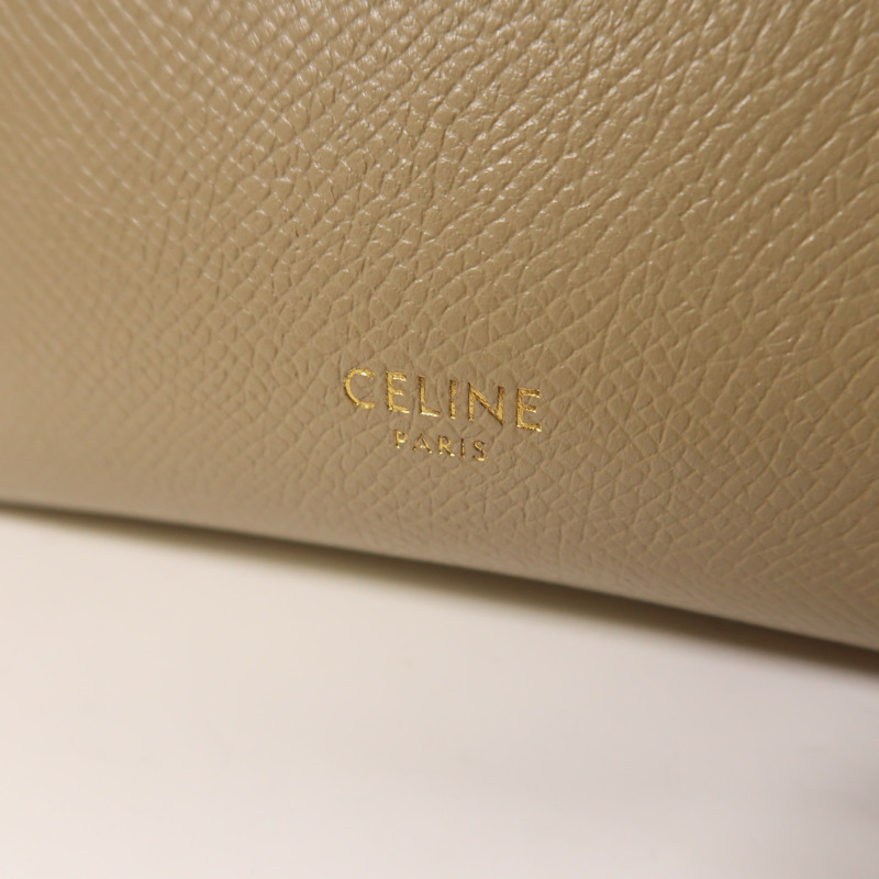 CELINE 牛皮皮革Pico Belt Bag金扣手挽肩背兩用袋-5