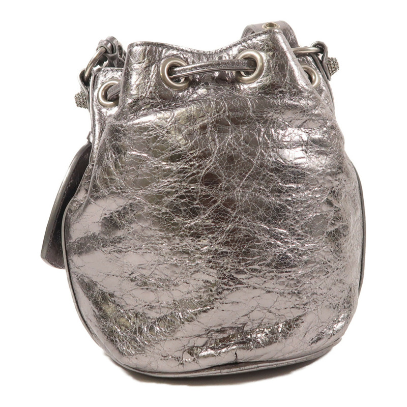 BALENCIAGA 牛皮皮革Le Cagole Xs Bucket銀扣肩背袋-1