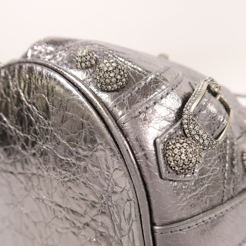 BALENCIAGA 牛皮皮革Le Cagole Xs Bucket銀扣肩背袋-9