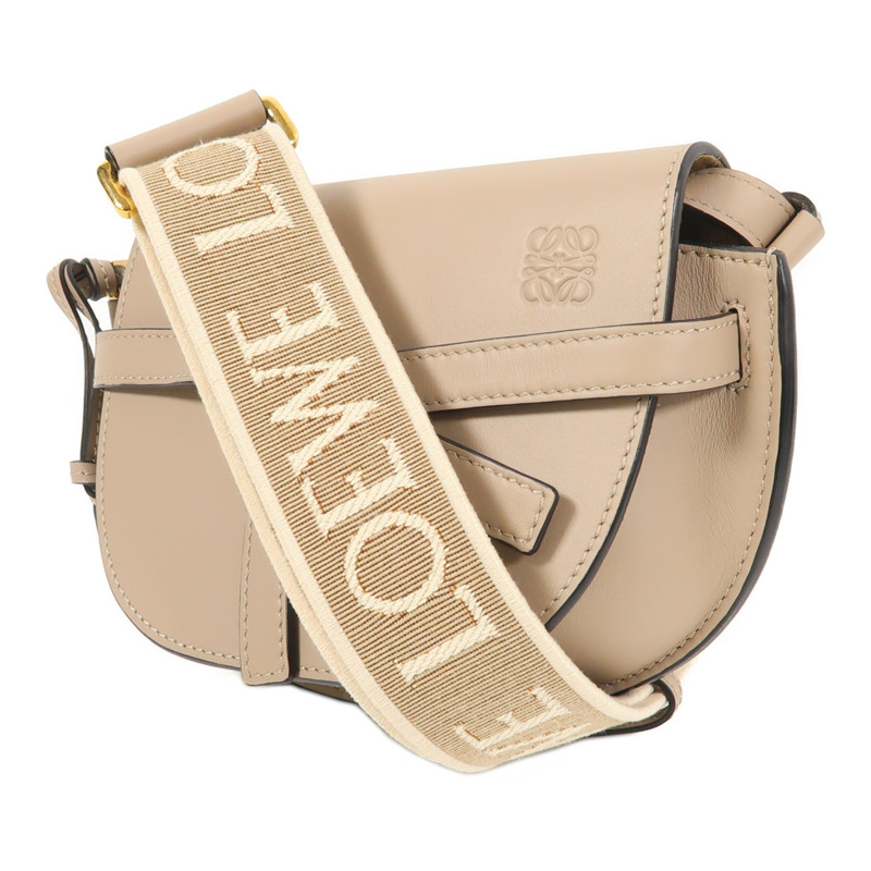 LOEWE 牛皮皮革Mini Gate金扣肩背袋-2