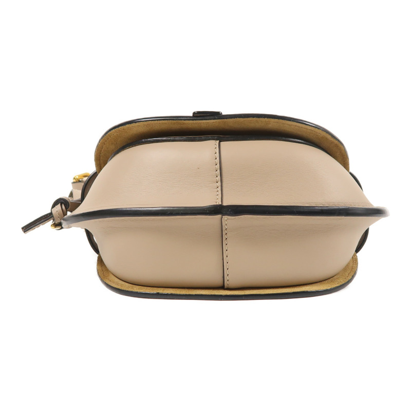 LOEWE 牛皮皮革Mini Gate金扣肩背袋-3