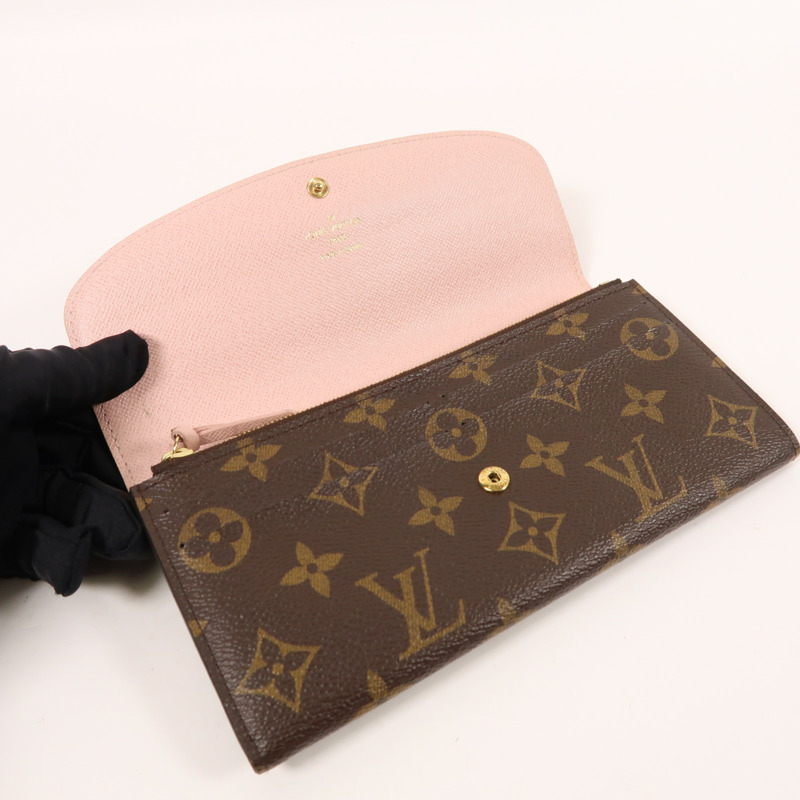 LOUIS VUITTON Monogram Emilie長錢包-4