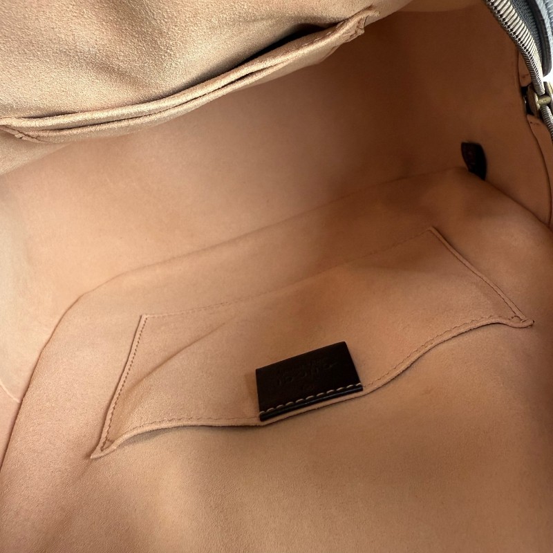 Gucci 黑金marmont馬蒙雙G後背包-8