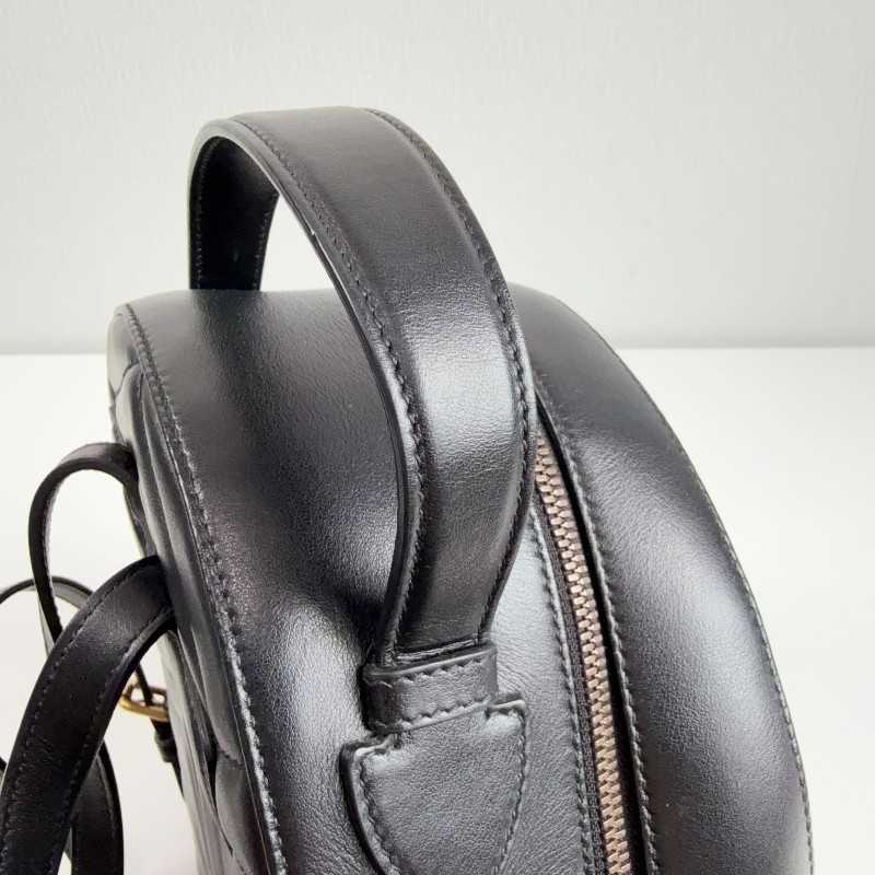 Gucci 黑金marmont馬蒙雙G後背包-14