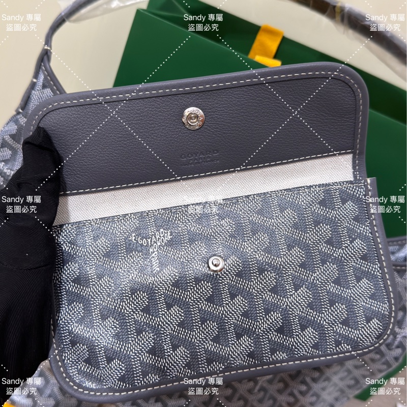 Goyard 狗牙hobo 灰色 全新全配-13