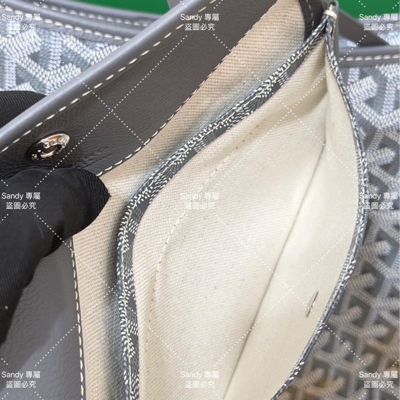 Goyard 狗牙hobo 灰色 全新全配-22