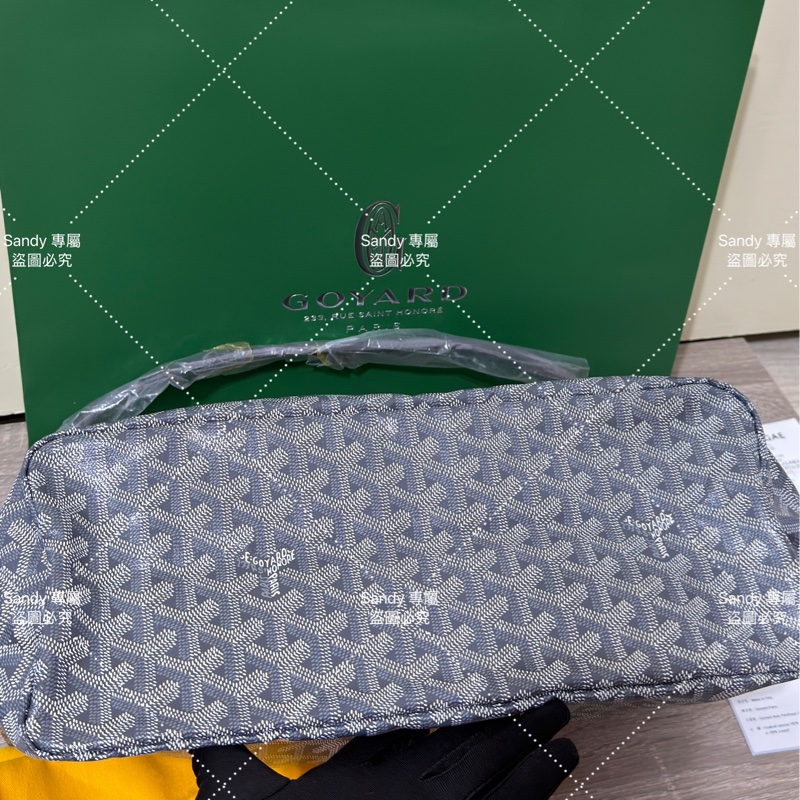 Goyard 狗牙hobo 灰色 全新全配-27