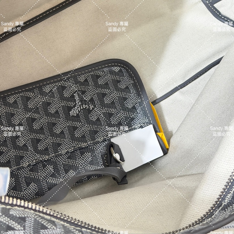 Goyard 狗牙hobo 灰色 全新全配-33