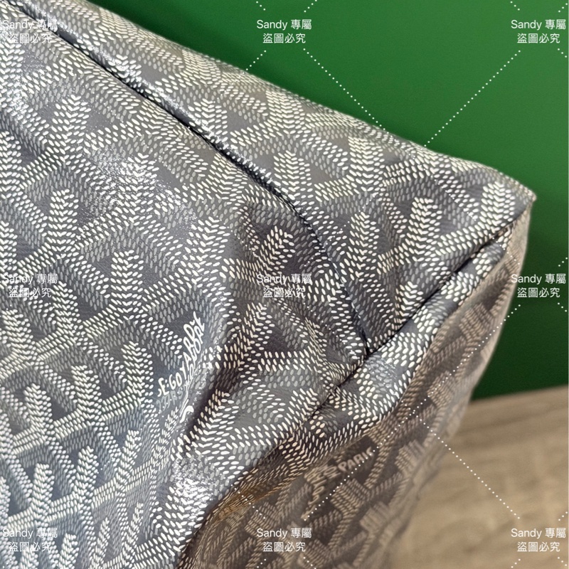 Goyard 狗牙hobo 灰色 全新全配-45