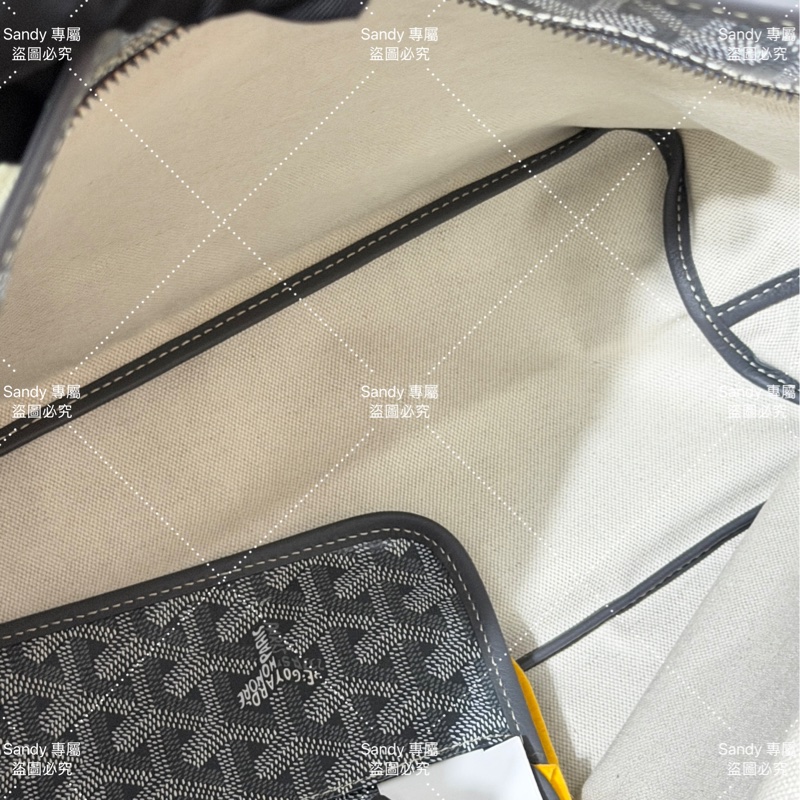 Goyard 狗牙hobo 灰色 全新全配-47