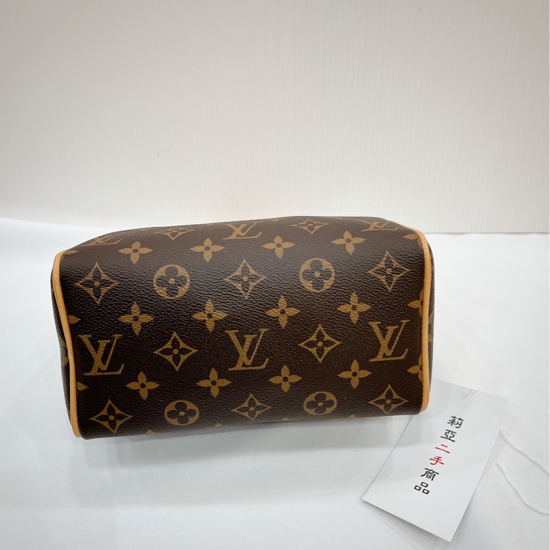 莉亞精品♡ LV speedy 20 粉背袋 九新美包-3