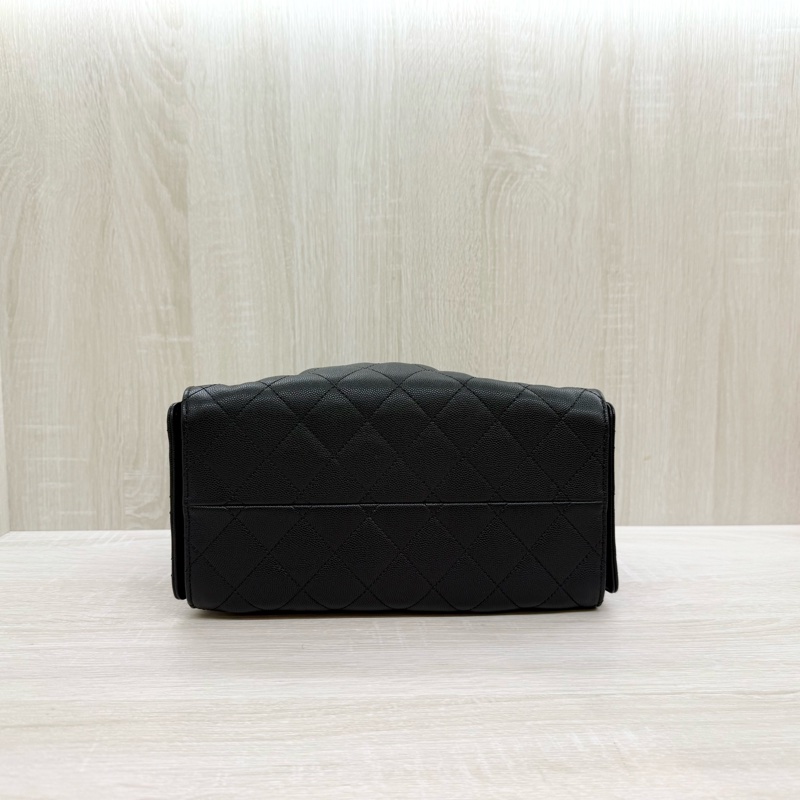 CHANEL黑金粒紋牛皮HOBO 25BAG小號肩背包AS5293-4