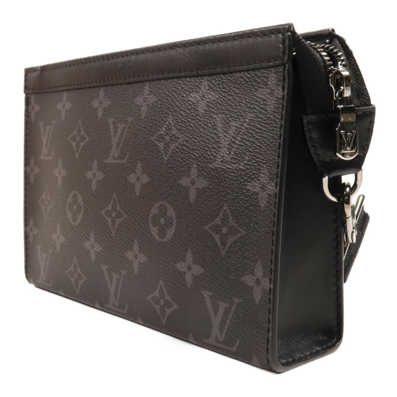 LOUIS VUITTON Monogram Eclipse Gaston銀扣肩背袋-2