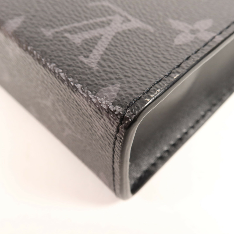 LOUIS VUITTON Monogram Eclipse Gaston銀扣肩背袋-11