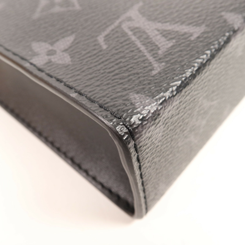 LOUIS VUITTON Monogram Eclipse Gaston銀扣肩背袋-12