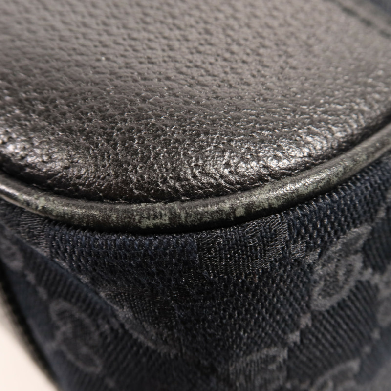 GUCCI 帆布Tote Bag銀扣肩背袋-11