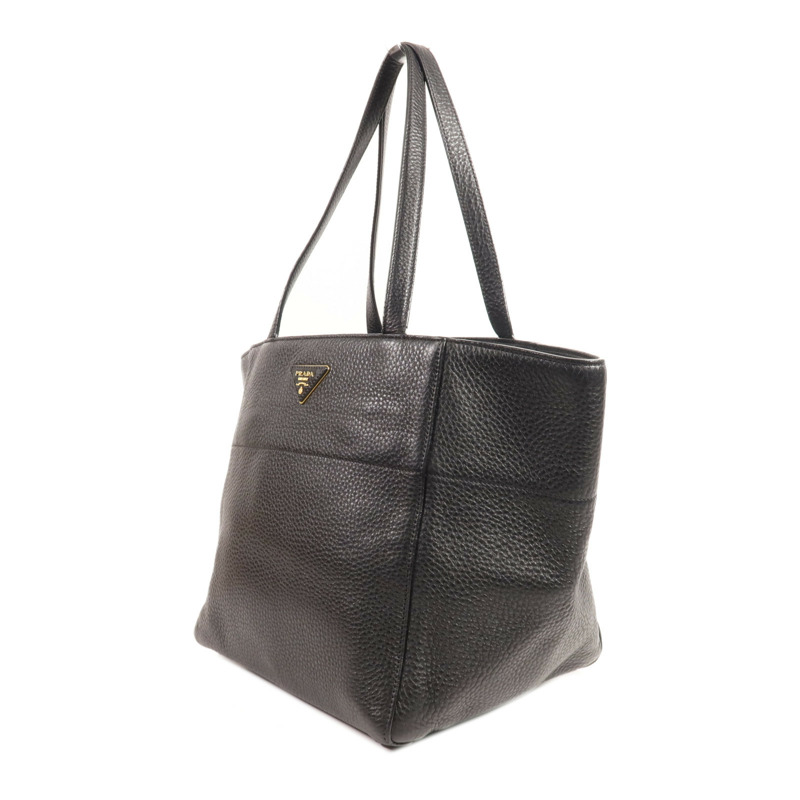 PRADA 牛皮皮革Shoulder Bag金扣肩背袋-2