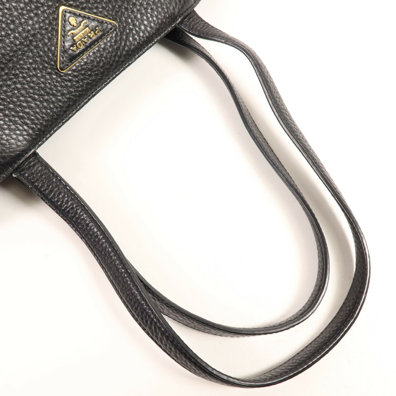 PRADA 牛皮皮革Shoulder Bag金扣肩背袋-7