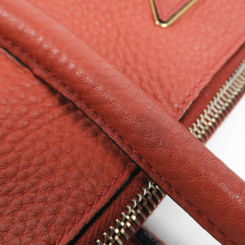 PRADA 牛皮皮革Shoulder Bag金扣手挽肩背兩用袋-16