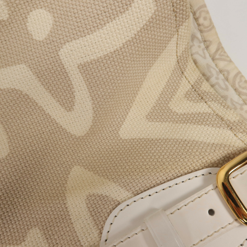 LOUIS VUITTON 帆布Tahitienne GM金扣肩背袋-23