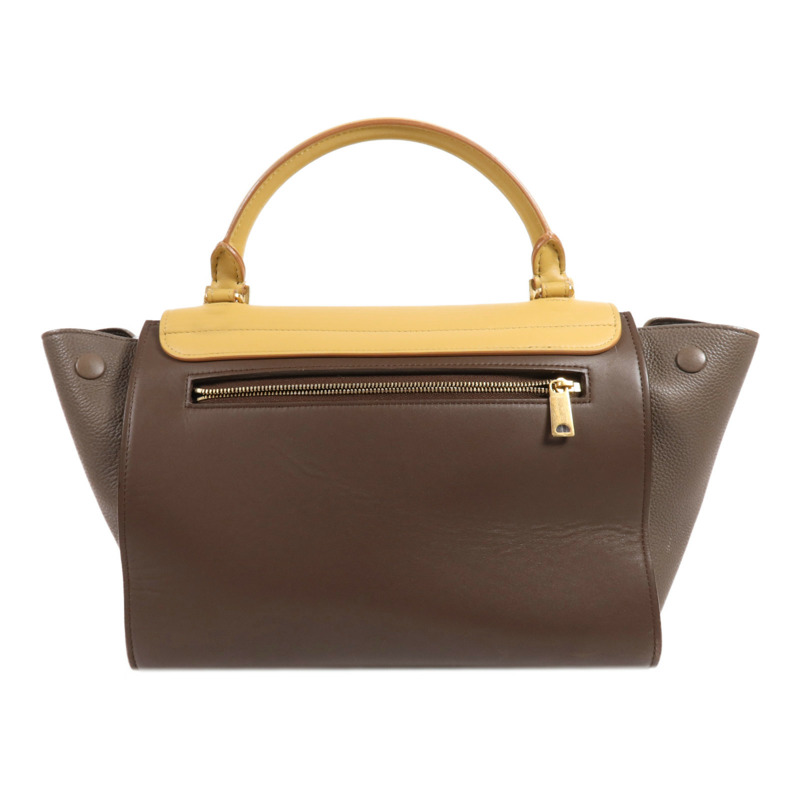 CELINE 牛皮皮革Trapeze Small金扣手挽肩背兩用袋-1
