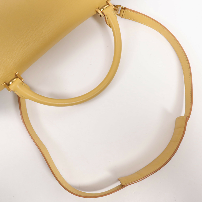 CELINE 牛皮皮革Trapeze Small金扣手挽肩背兩用袋-7