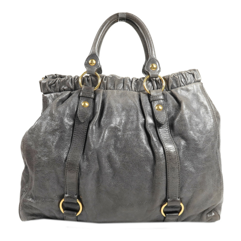 Miu Miu 牛皮皮革Shoulder Bag金扣手挽肩背兩用袋-1