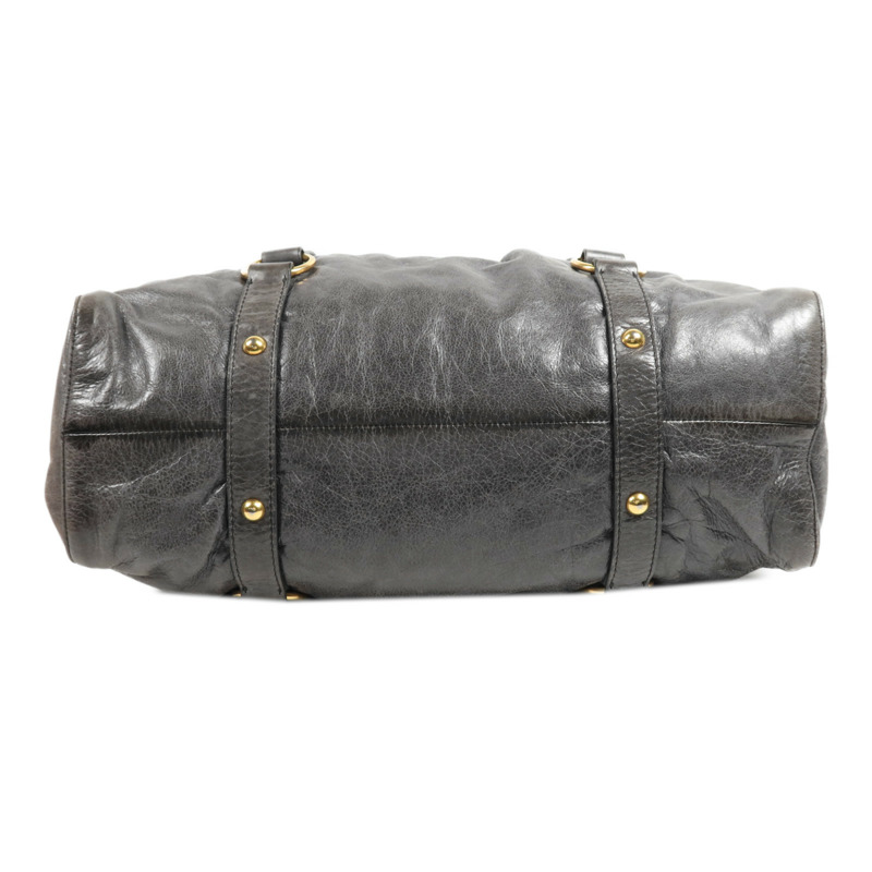 Miu Miu 牛皮皮革Shoulder Bag金扣手挽肩背兩用袋-3