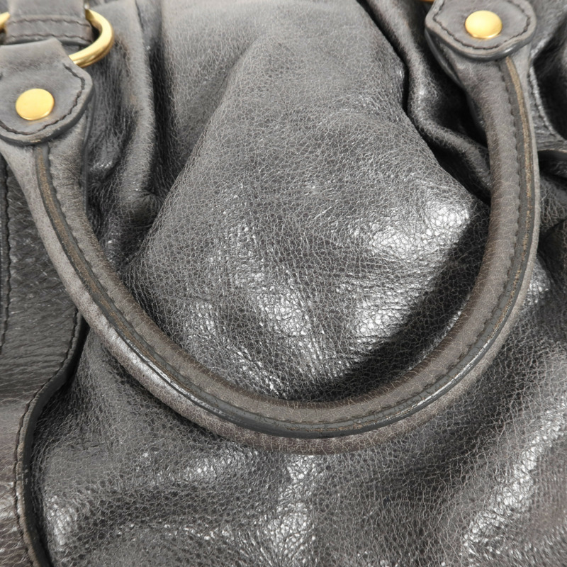 Miu Miu 牛皮皮革Shoulder Bag金扣手挽肩背兩用袋-18