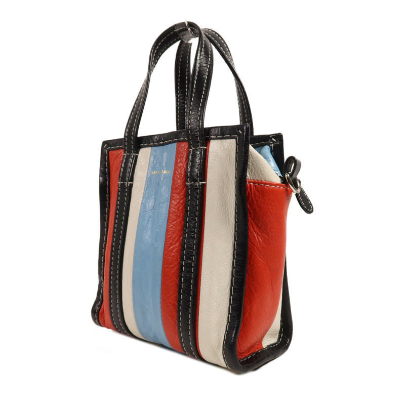 BALENCIAGA 牛皮皮革Bazaar Shopper XXS銀扣手挽肩背兩用袋-2