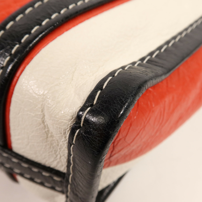 BALENCIAGA 牛皮皮革Bazaar Shopper XXS銀扣手挽肩背兩用袋-9