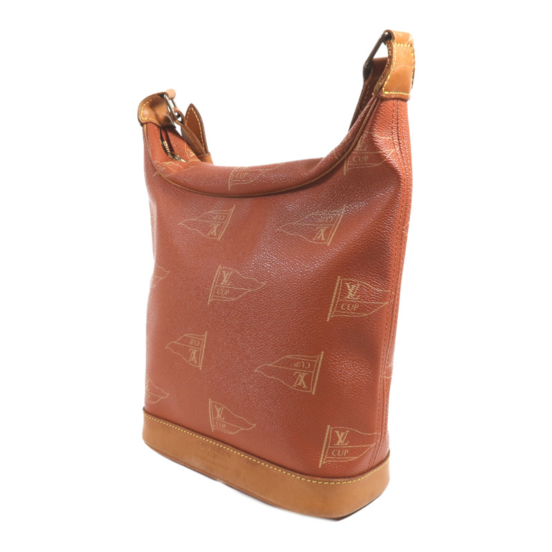 LOUIS VUITTON 塗層帆布Vintage Cup金扣肩背袋-2