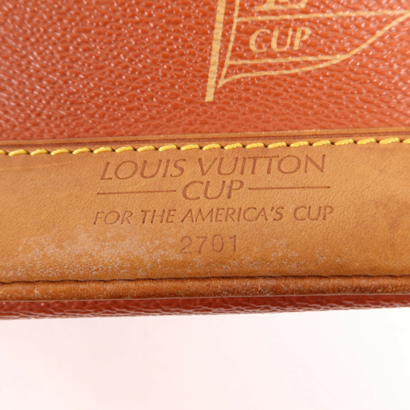 LOUIS VUITTON 塗層帆布Vintage Cup金扣肩背袋-6