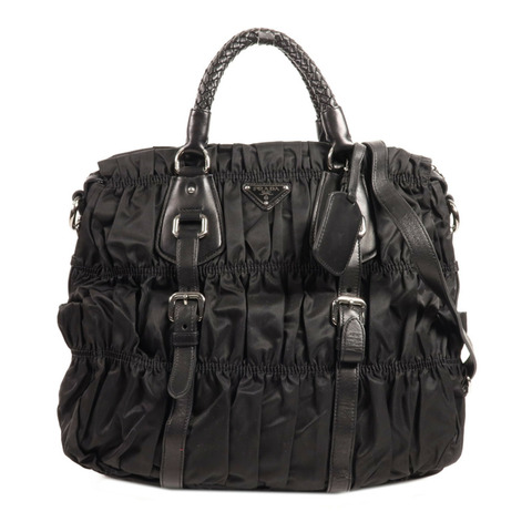 PRADA 尼龍2 Way Shoulder Bag銀扣手挽肩背兩用袋