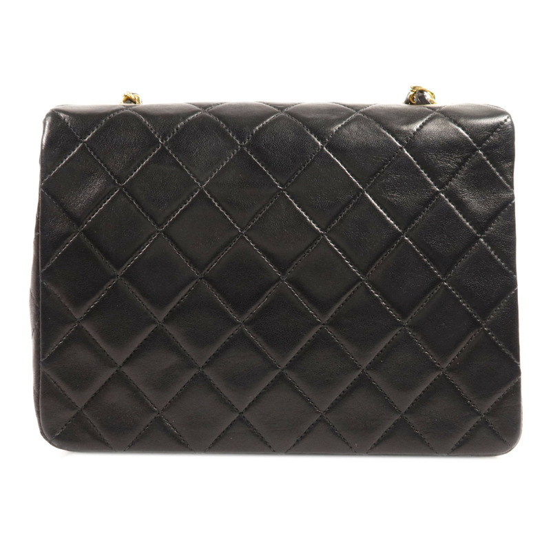 CHANEL 羊皮皮革Vintage Bag金扣鏈帶肩背袋-1