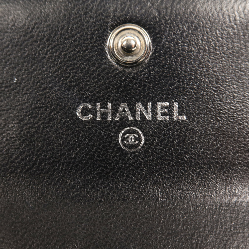 CHANEL 羊皮皮革Boy Wallet錢包-6