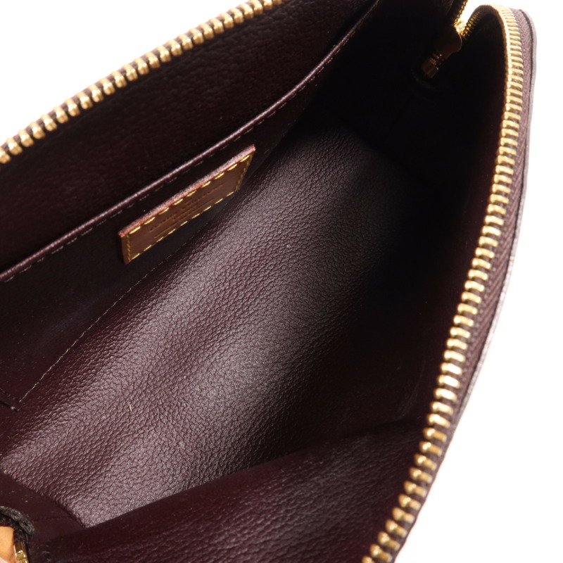 LOUIS VUITTON Monogram Vernis Cosmetic Pouch金扣手拿包-4