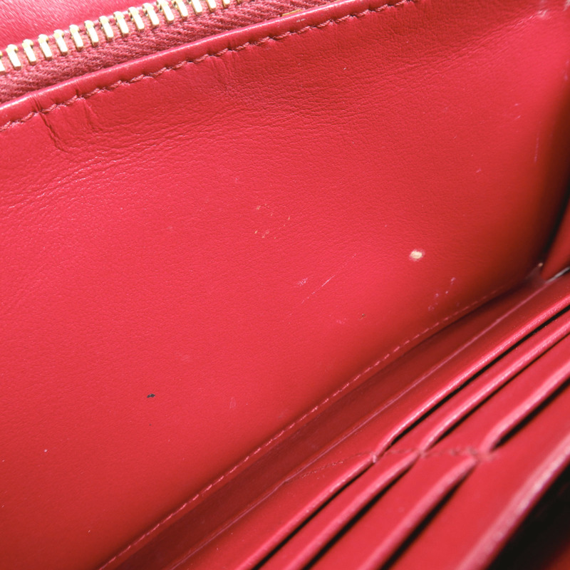 PRADA 牛皮皮革Zipper Long Wallet金扣長錢包-13